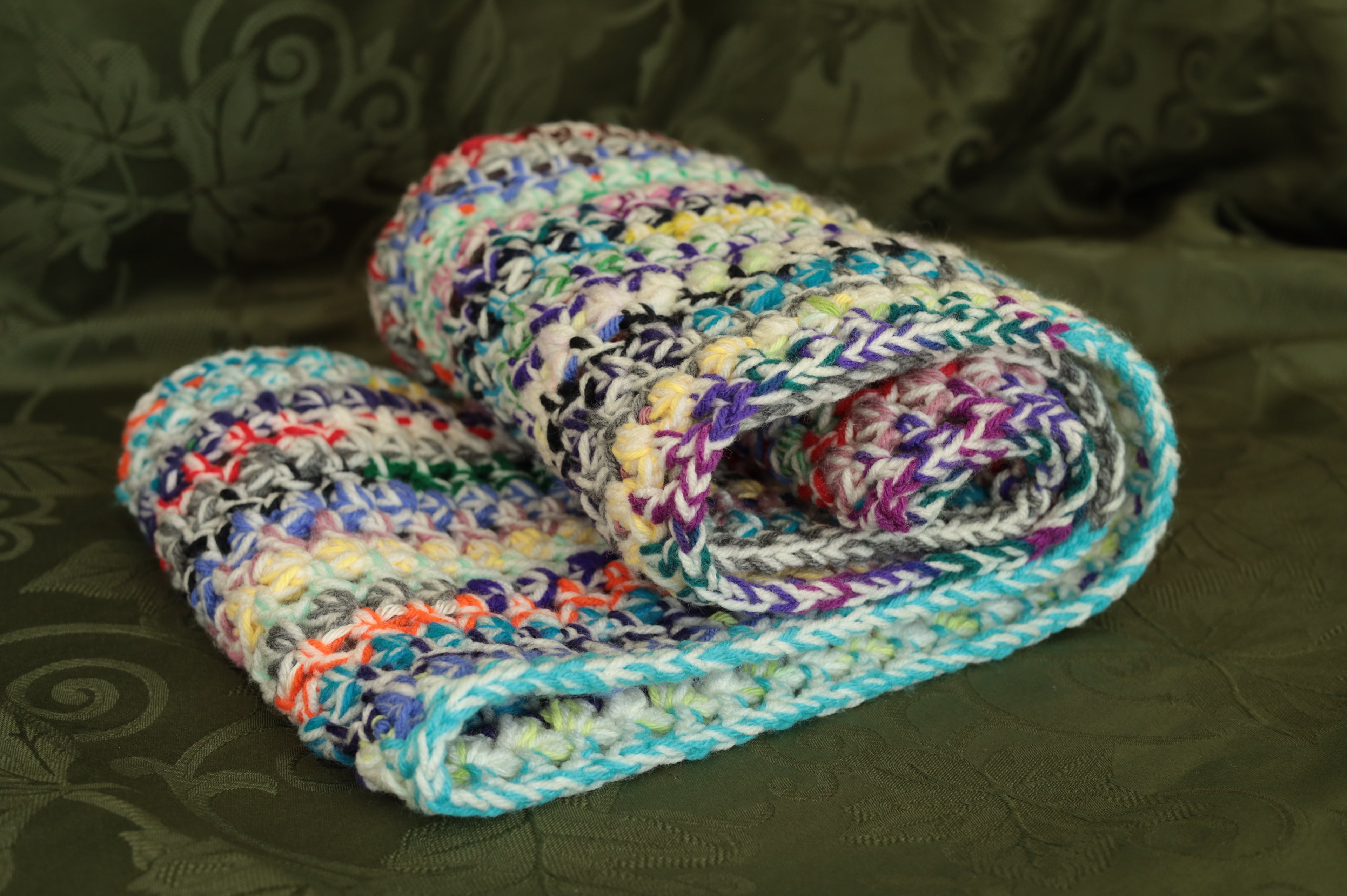 Scrap Yarn Scarf