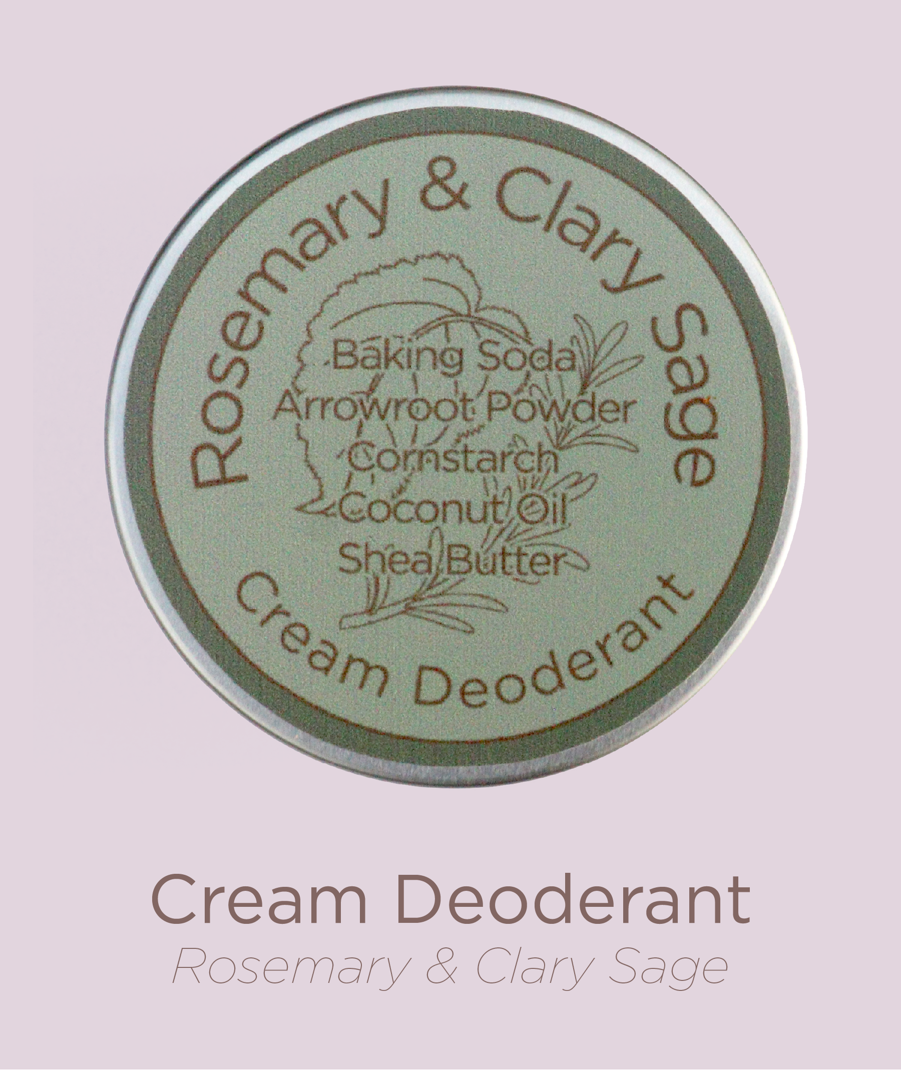 Rosemary and Clary Sage Cream Deodorant